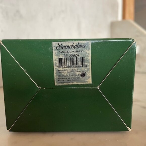 DEPARTMENT 56 Snowbabies Angelic Wishes Sitting Figurine Ornament IOB Vintage - Picture 13 of 16